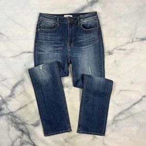 Vigoss Essential Ace Straight Jeans Size 29 Waist Distressed Denim Stretch